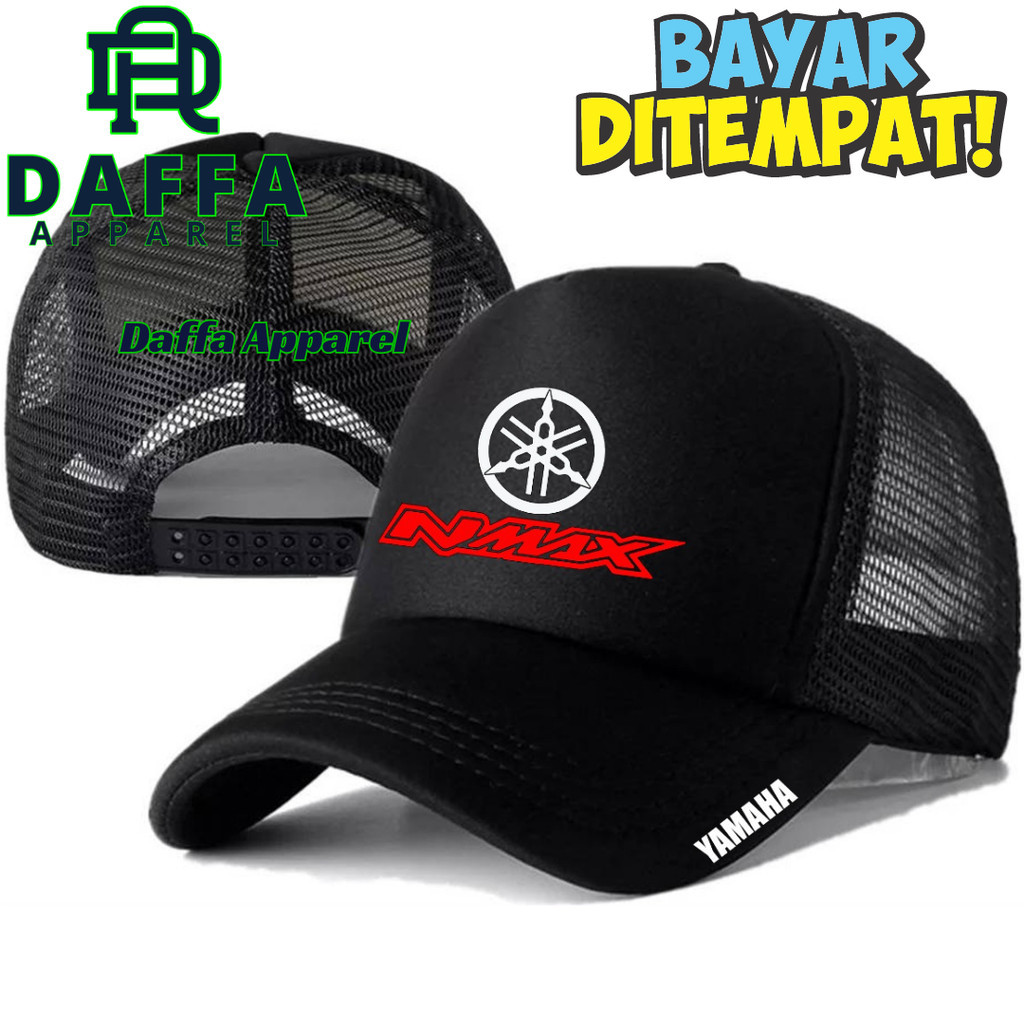 Daffa Apparel Topi Trucker YAMAHA NMAX - Topi Distro YAMAHA NMAX Logo - Topi YAMAHA NMAX Premium - T