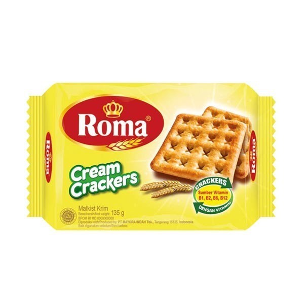 

Roma Cream Crackers 135 Gr Diskon