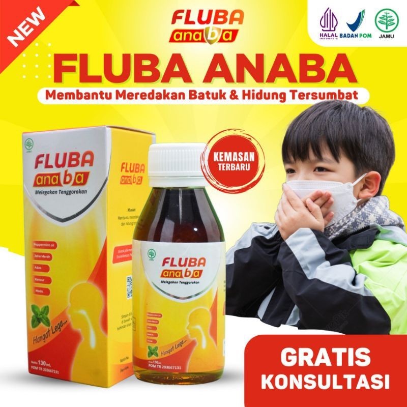 

FLUBA ANABA 130ml - 3x Lebih Ampuh Atasi Masalah Flu Batuk Anak | Original Madu Herbal Obat Flu Batuk Anak / Obat Flu Anak / Obat Batuk Anak / Obat Pilek Anak - Madu Fluba Anaba Kids Halal BPOM