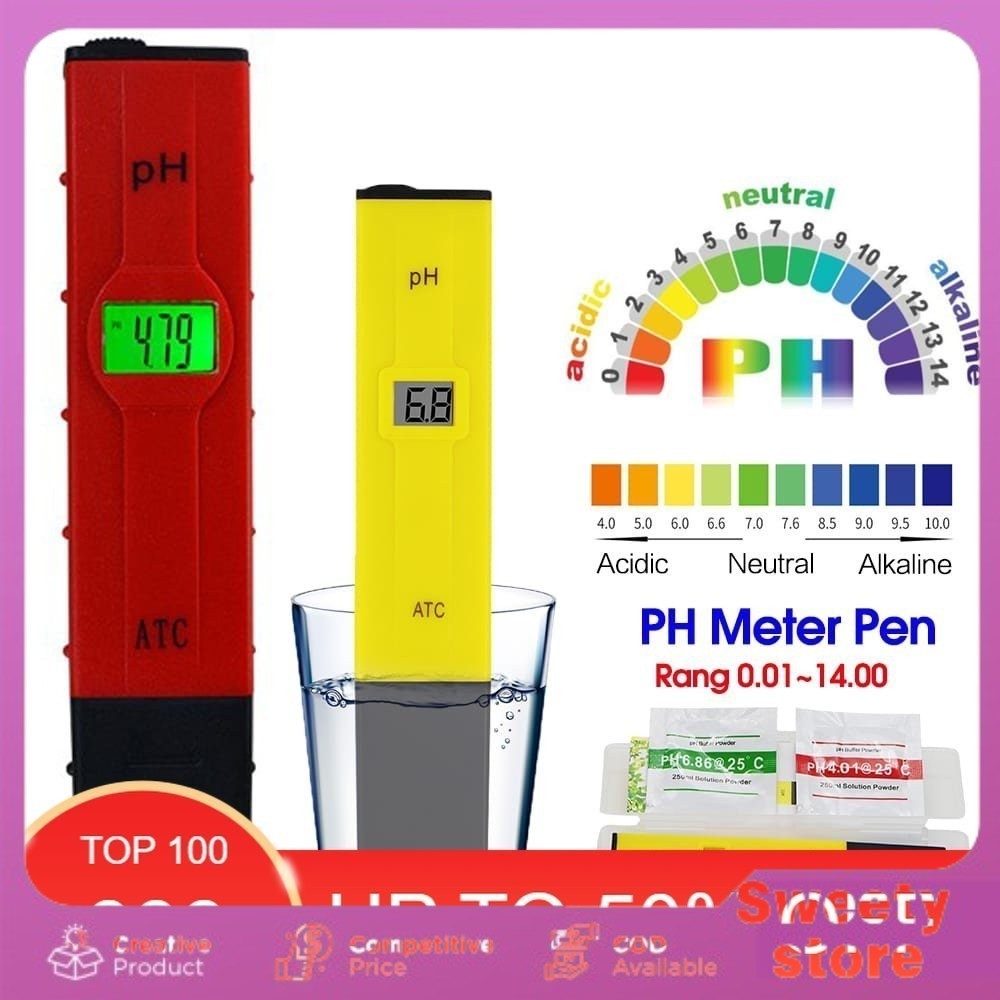 Sweety Store Indonesia-PH Meter Digital Tester Alat Pengukur Keasaman Cairan Air Hidroponik Akuarium