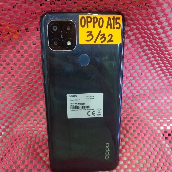 Second Hp Oppo A15 3/32 Mulus 98% like new