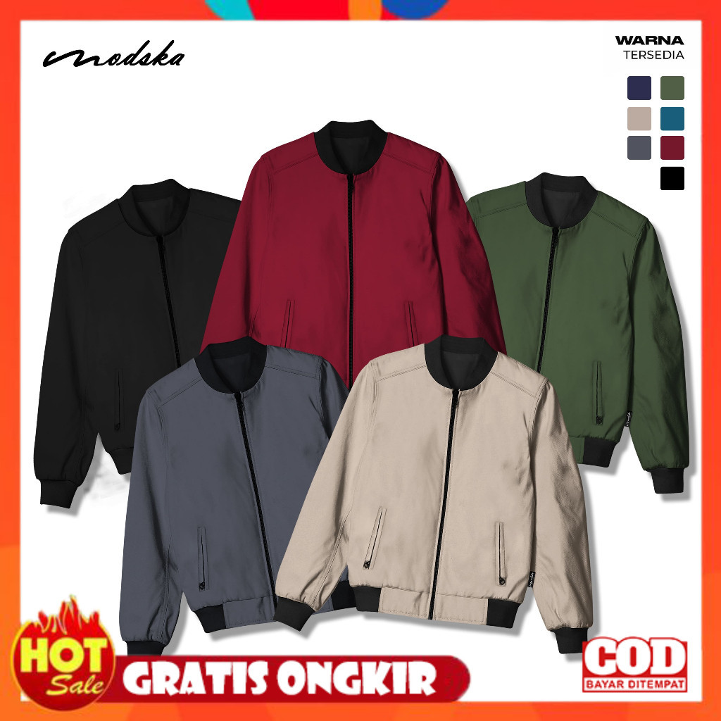 BAHAN HALUS ADEM TEBAL / Bomber Eksekutif - Jaket Pria Keren