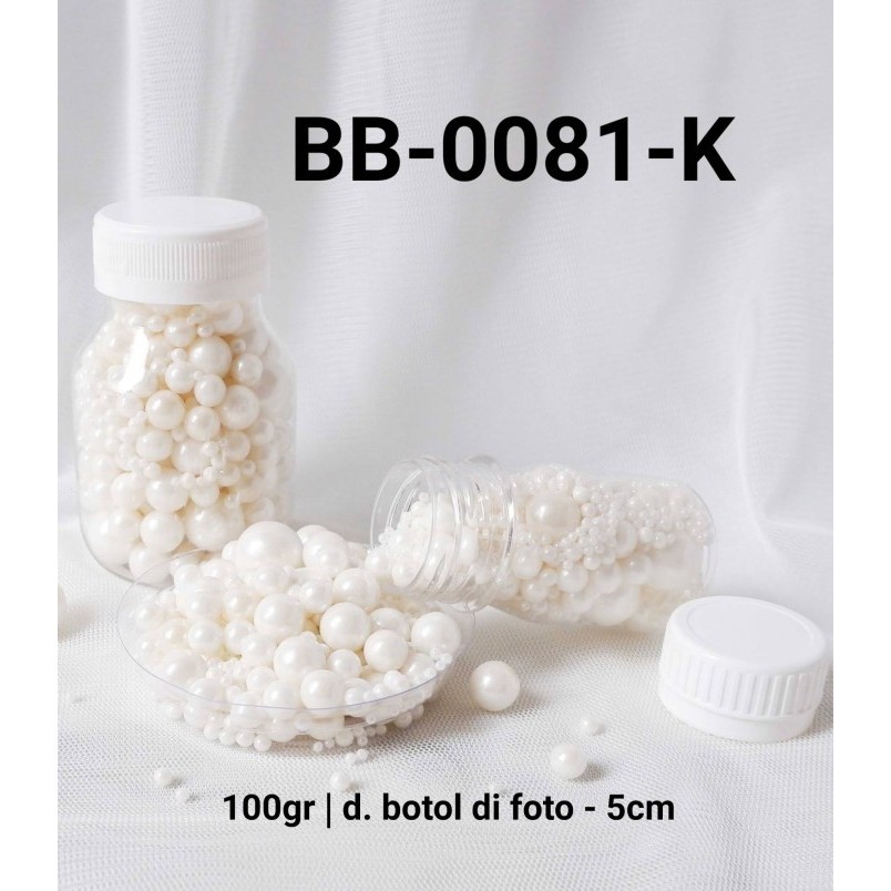 

Tfren99 BB-0081-K Sprinkles sprinkle sprinkel 100 gram mutiara mix putih