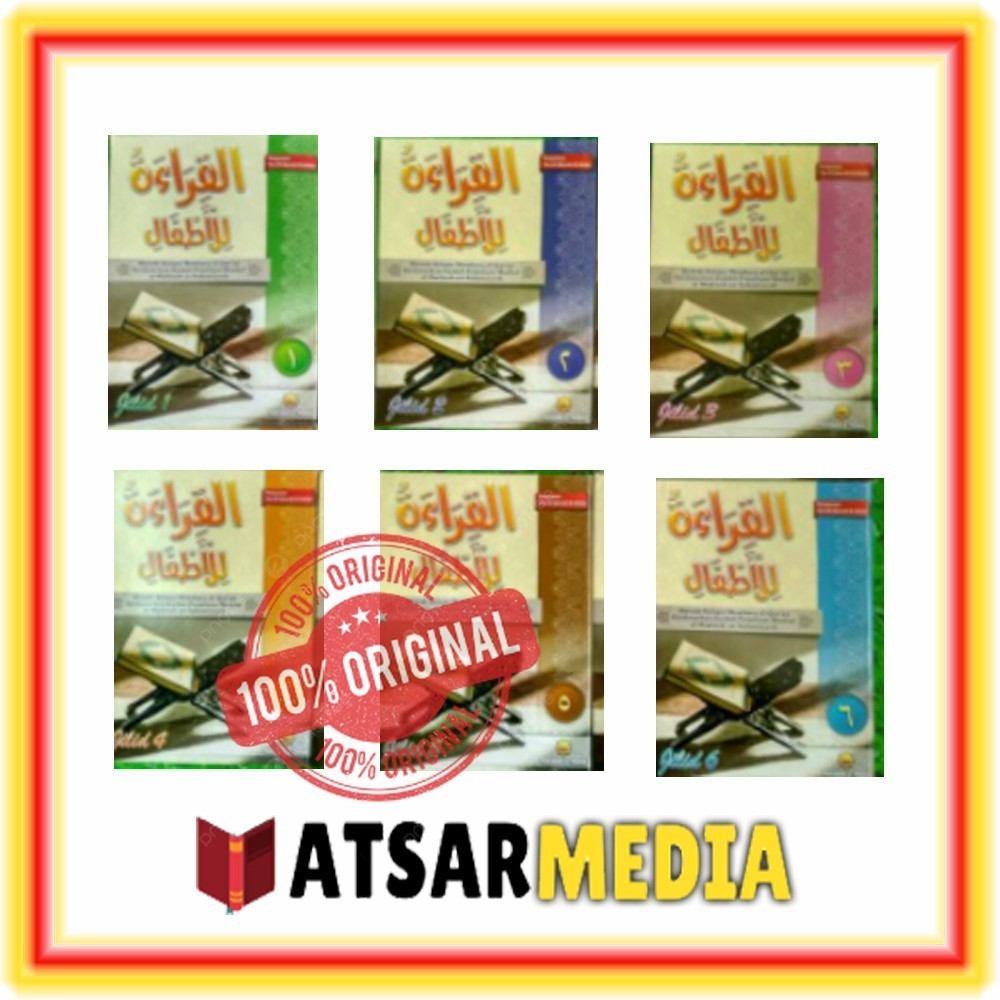 Buku IQRA Qiraah lil Athfal Qiroah lil Athfal Per Jilid 1 2 3 4 5 6 IQRO Maktabah Al Minhaj