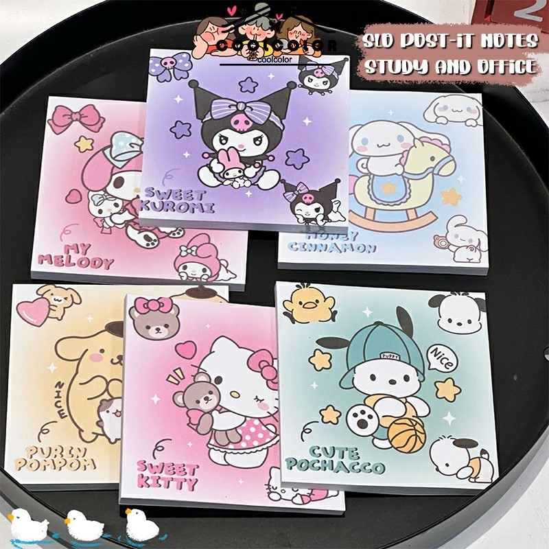 

CODSanrio Catatan Tempel Kantor Belajar N-time Stiker Pesan Kertas Catatan Berperekat-CL
