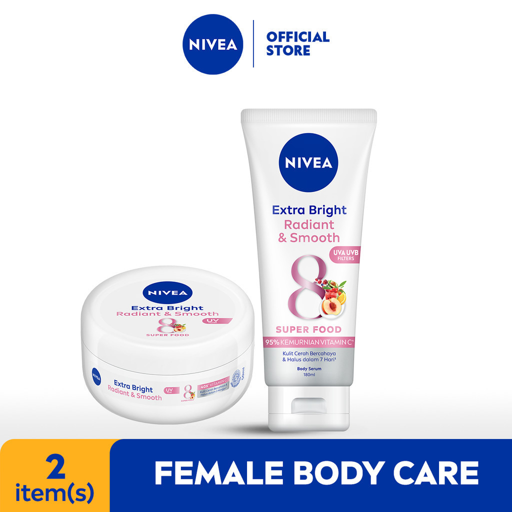 NIVEA Body Serum + Creme Extra White Radiant & Smooth