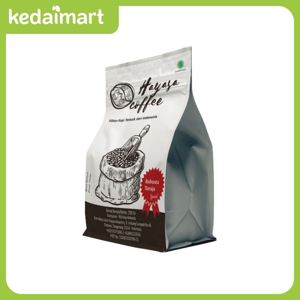 

Hayasa Kopi Robusta Toraja Biji 250 Gram