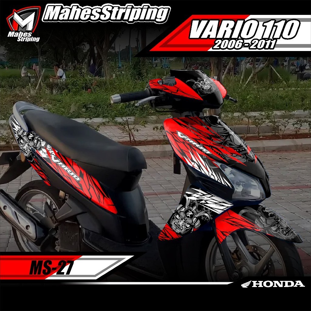 Decal Stiker Fullbody Vario 110 CW Karbu 2006 2007 2008 2009 Desain Samurai