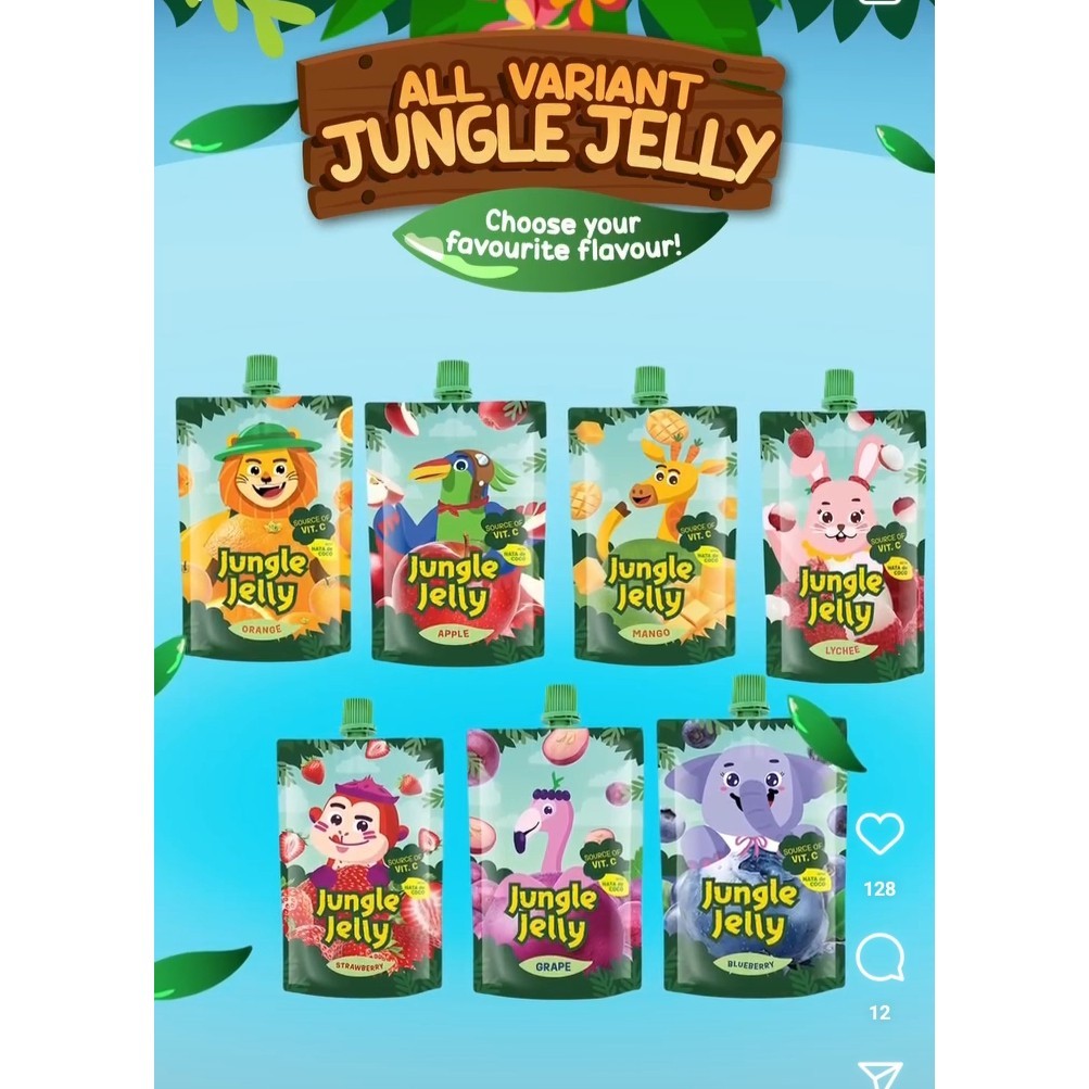 

(02) JUNGLE JELLY ASSORTED MIX 100ML