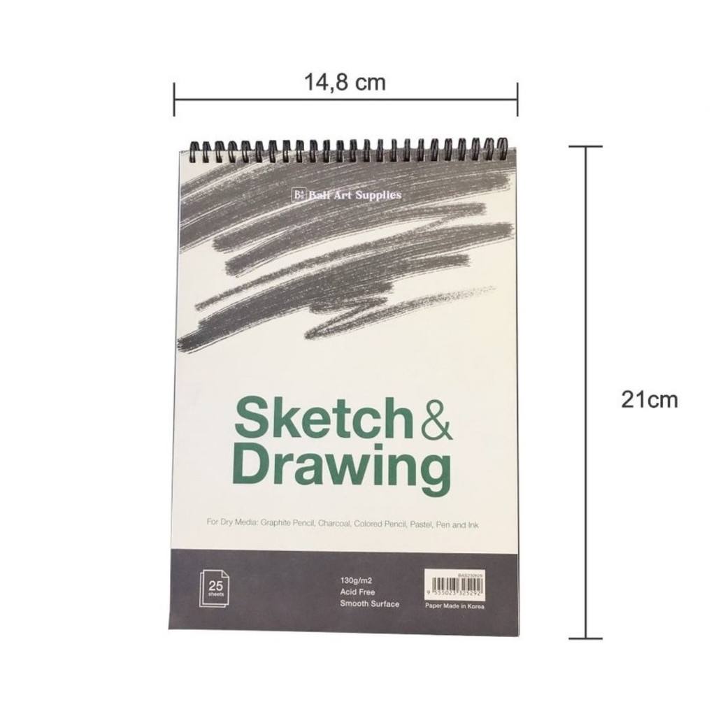 

BALI ART SUPPLIES SKETCH & DRAWING BOOK SPIRAL - A5 130gsm