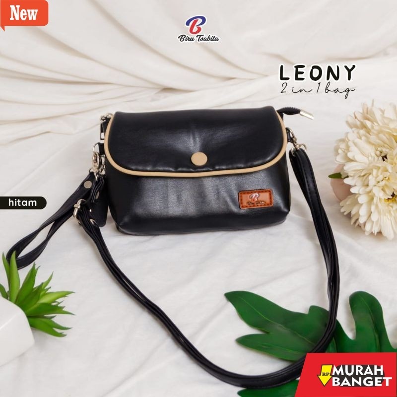 Tas Bulan Sabit Wanita LEONY BAG 2 IN 1 BY BIRU TSABITA