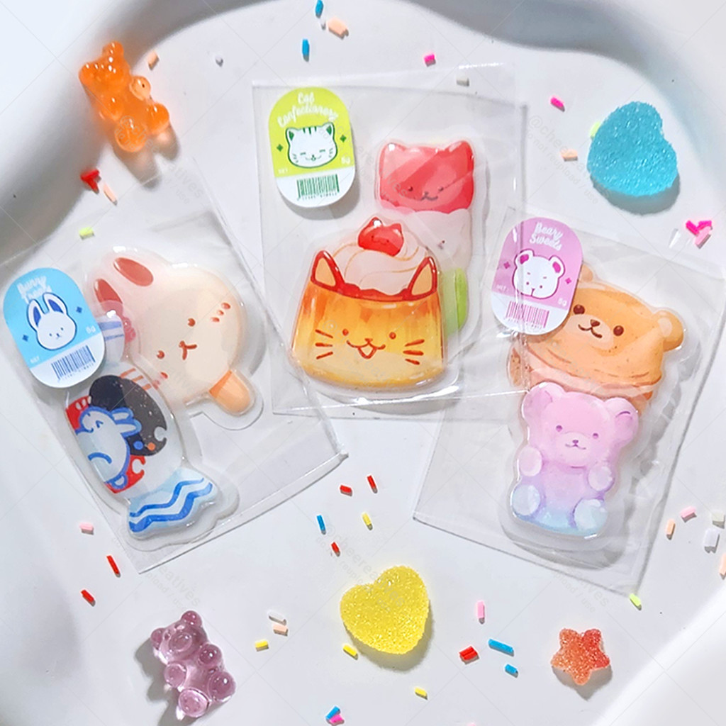 

[last chance] Original Merchandise - Snack Animals Epoxy / Resin 3D Stickers