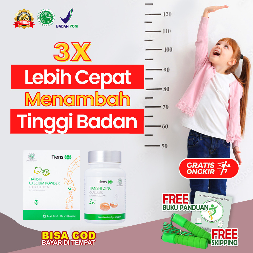 TIENS TIANSHI TIENS Peninggi Badan Anak Zinc Kapsul & Susu Calcium for Children
