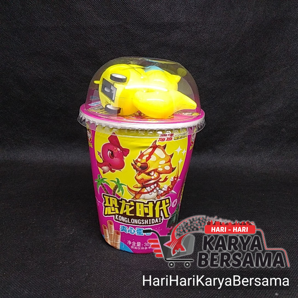 

KONGLONG SHIDAI BISKUIT WAFER ROLL + MAINAN 30GR - RANDOM