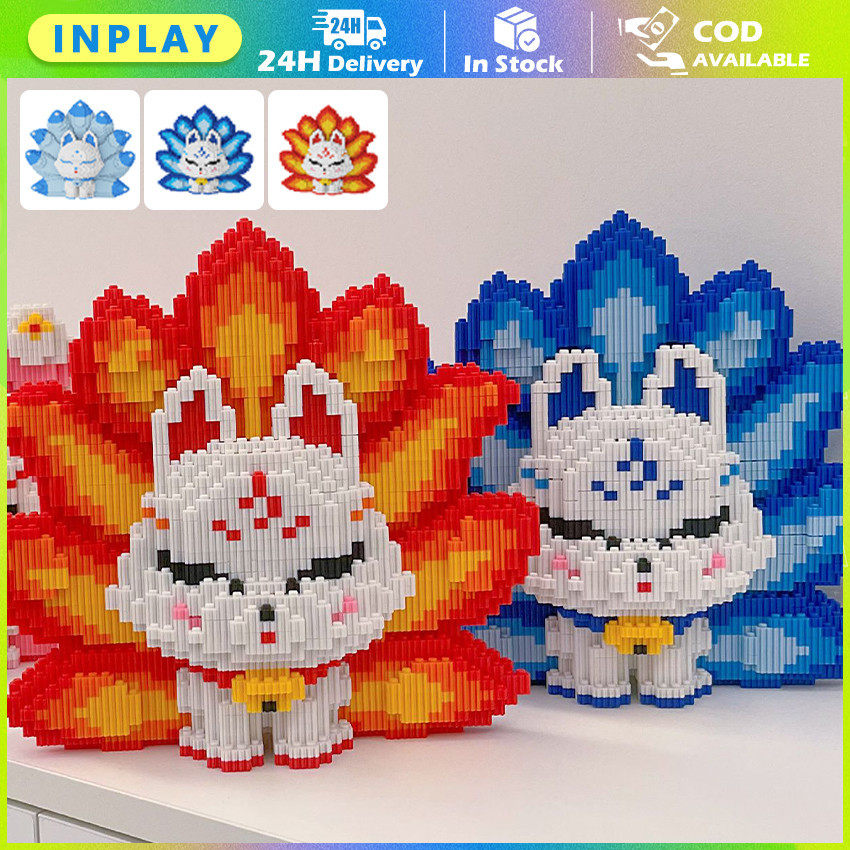 Micro Block Mikro Blok Model Karakter Gumiho / Nine Tail Fox Korea Mainan Susun Balok Edukasi Anak D