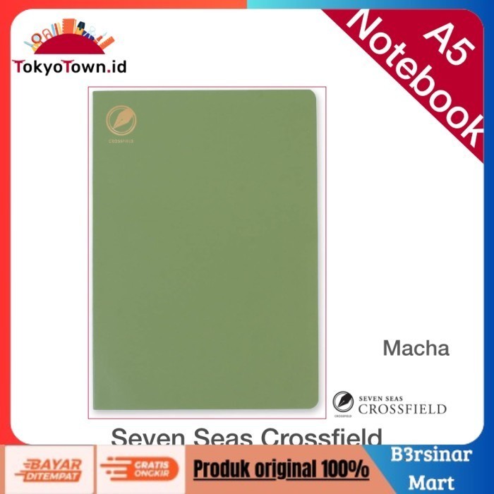 

[KUALITAS TERBAIK] Seven Seas Crossfield Watanabe Bound Notebook Tomoe River - Macha