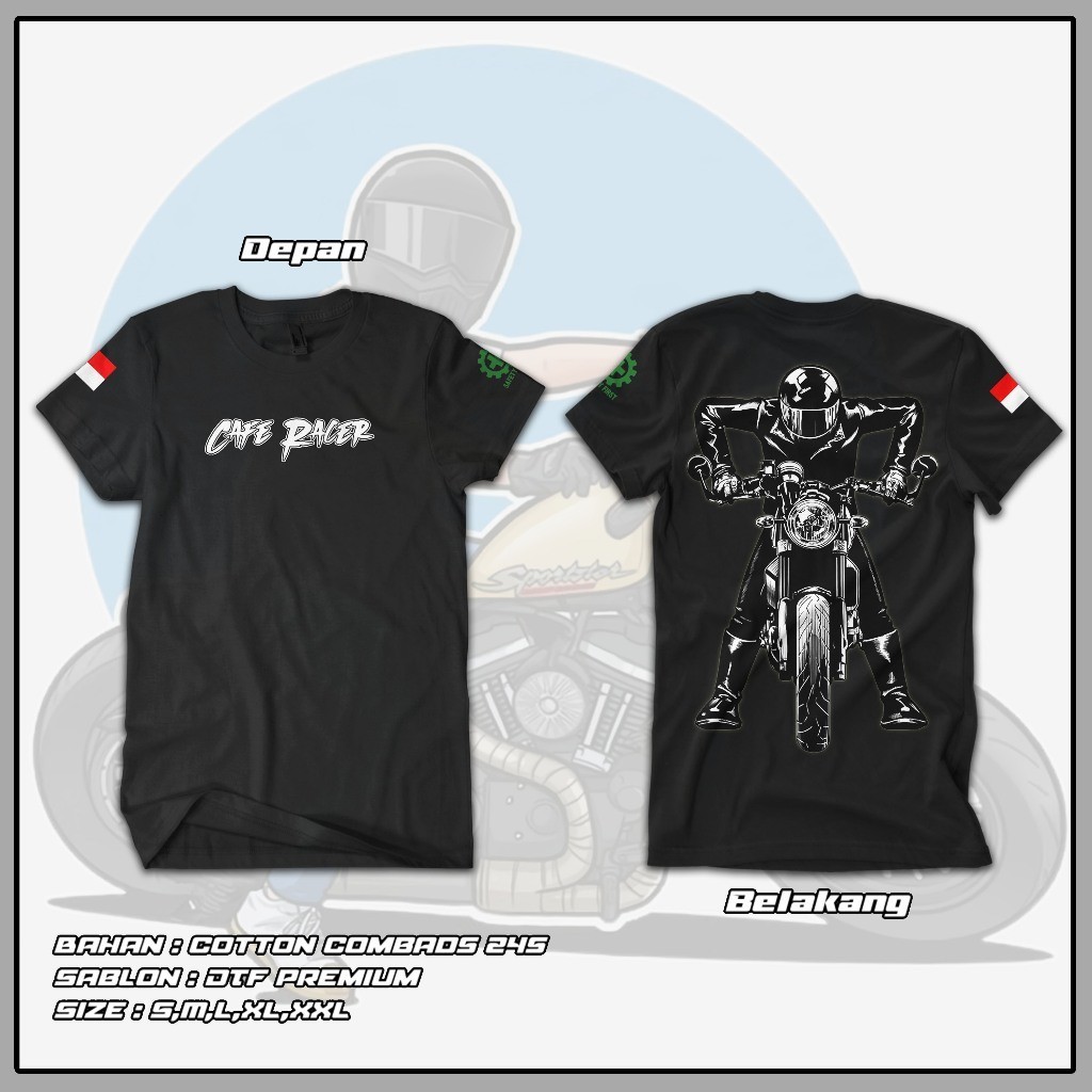 Kaos Caferacer Classic Vol.5 - Cafe Racer Bikers Rider Motorcycle TSHIRT BAJU DISTRO Terbaru / Kaosn