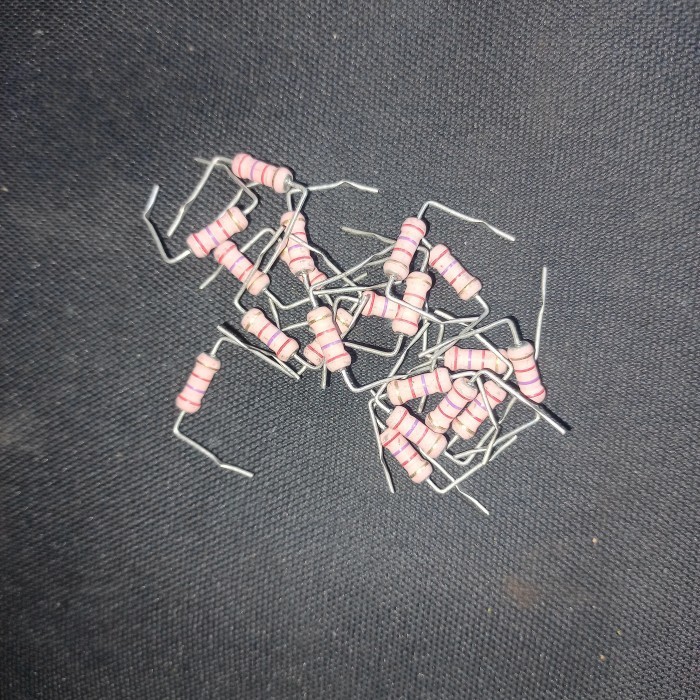 resistor 2k7 1 watt original japan 1w 2.7k kilo 1watt 2,7k metalfilm F