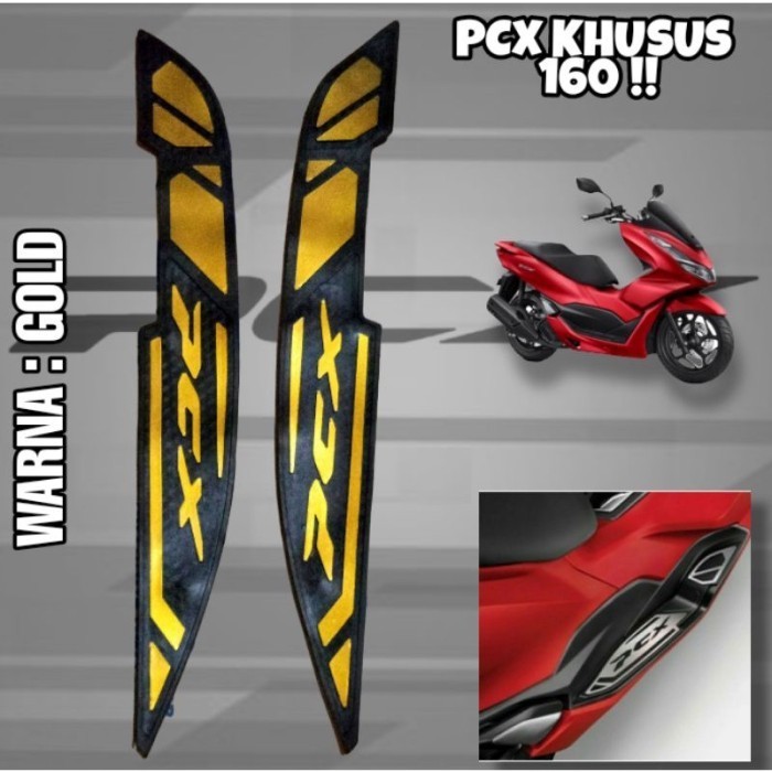 ORIGINAL!! Karpet Motor PCX 150 PCX 160 Lokal Karpet Bordes Karet Pijakan Kaki - gold, karpet pcx 15