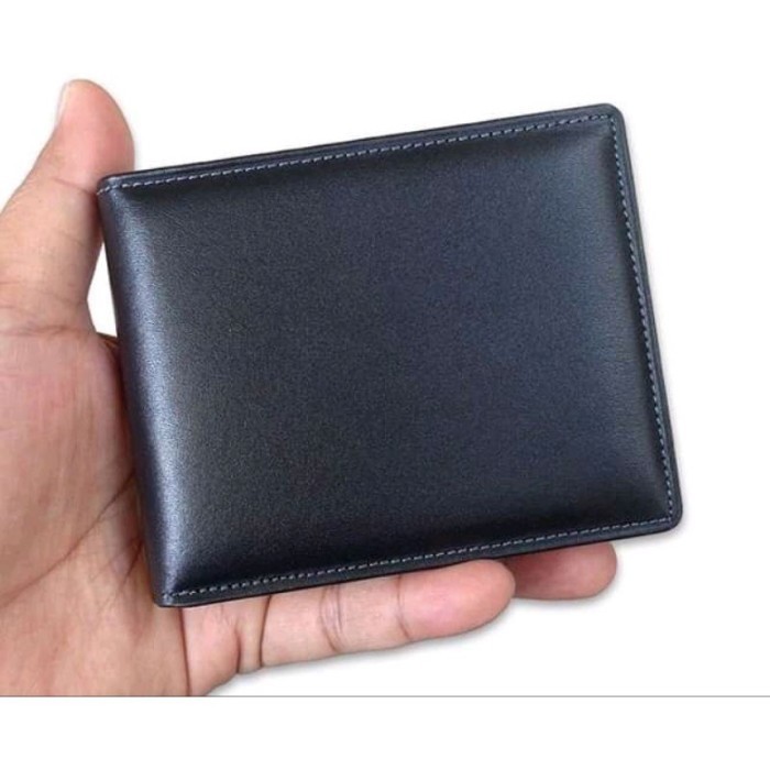 Dompet Pria Kulit Asli/Dompet Kulit Cowok/Dompet Kulit Sapi Asli Garut - Hitam