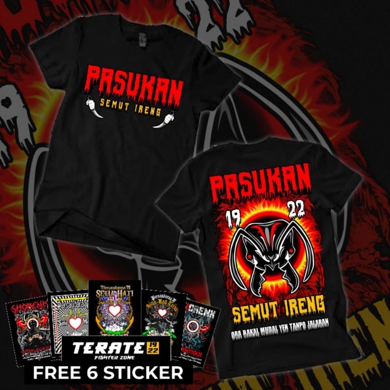 KAOS PSHT PASUKAN SEMUT IRENG DISTRO FIGHTER TERBARU BISA COD