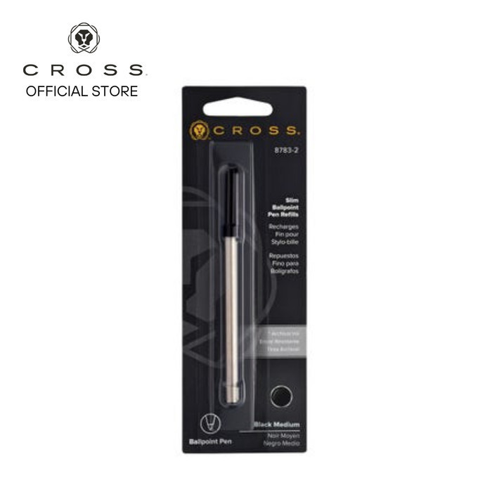 

[Terbaru]ATK CROSS REFILL Slim Medium Black Ball-Point Refill-1 per card CR-8783-2
