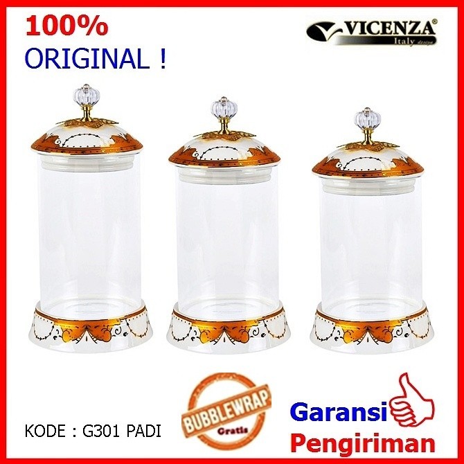 Toples Kue Toples Motif Set Toples Kudapan Toples Lebaran Set Vicenza Isi 3 Pc 301 Emas Dan Bunga// 