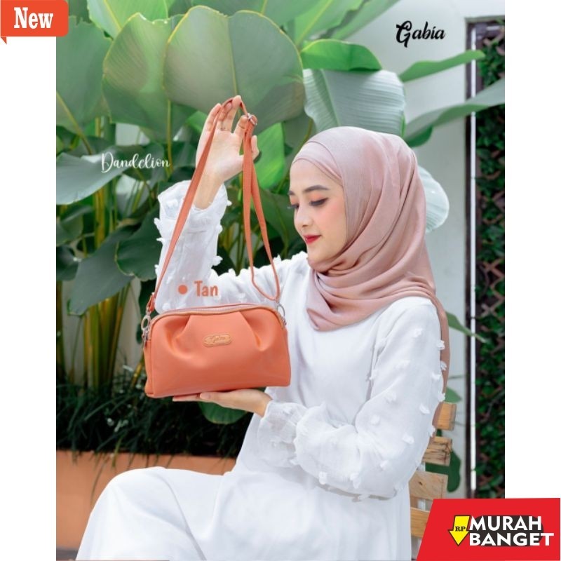 tas selempang wanita shopee haul PUSAT GROSIR GABIA  TAS DANDELION / DANDELION BY GABIA / TAS ANTI A