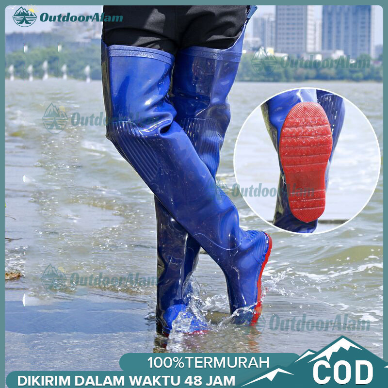 Sepatu Boot Petani Sawah Panjang Anti Keong Dan Tahan Air Full Karet SEPATU BOOT SAWAH PANJANG