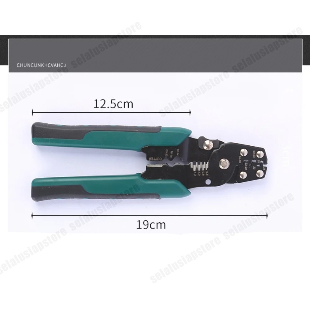 ID TANG KRIMPING PRESS SKUN KABEL KOMBINASI / TANG POTONG KUPAS KABEL MULTIFUNGSI / TANG PRESS SKUN