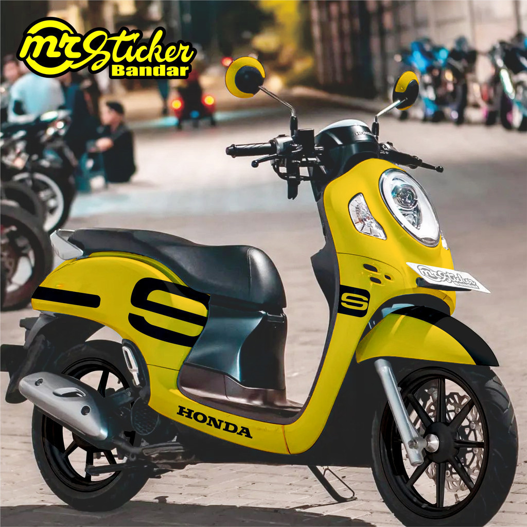 Decal Scoopy full body Dekal Sticker New Fi Baru 2009 2010 2011 2012 2013 2014 2015 2016 2017 2018 2