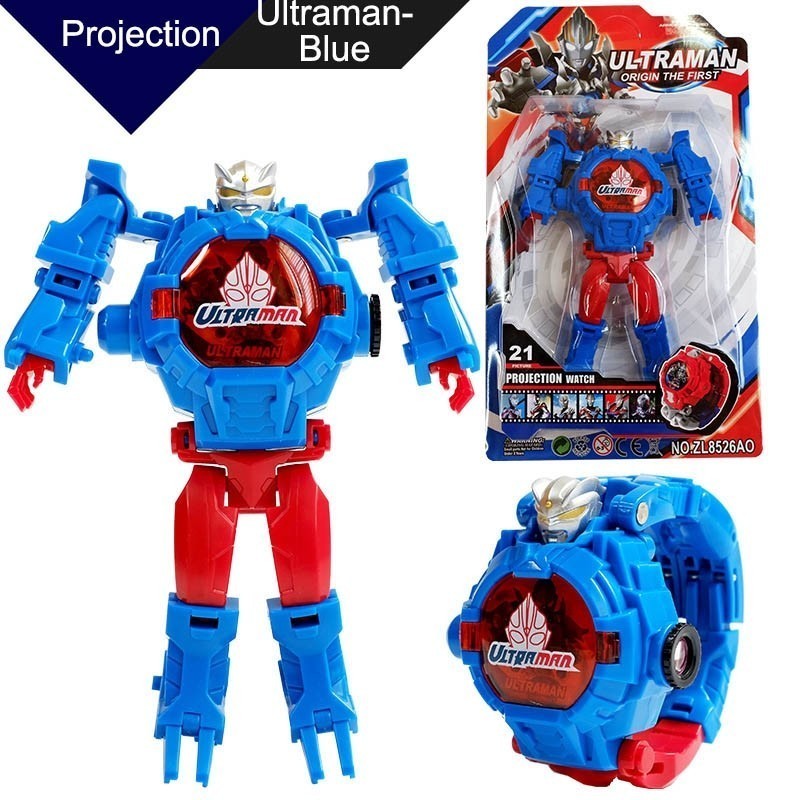 YUM Jam Tangan Robot Anak Laki Laki Karakter Batman Spiderman Ultraman