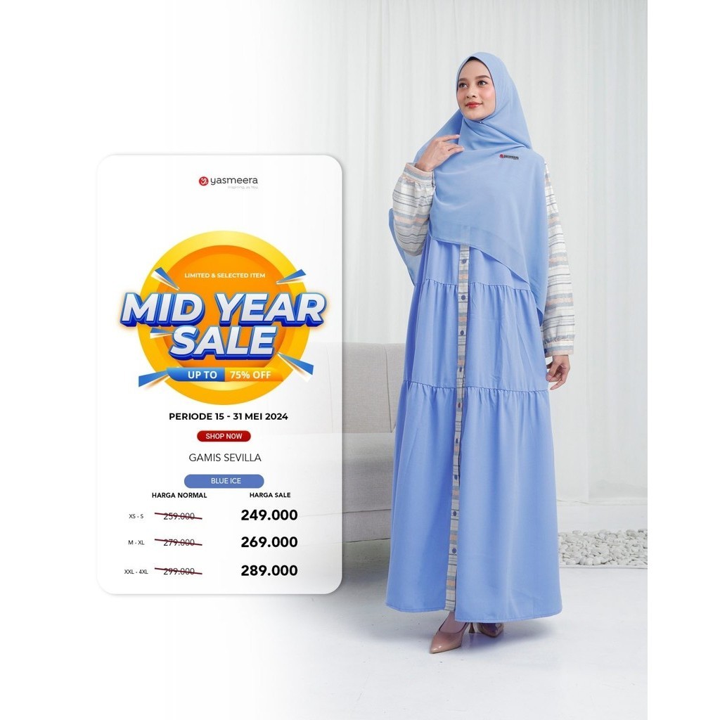 Gamis Sarimbit Yasmeera Sevilla