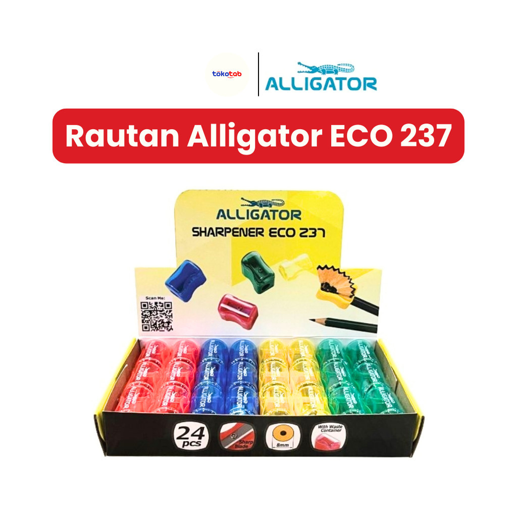 

Tokotab - Rautan Pensil Rautan Roti Alligator Sharpener Eco 237
