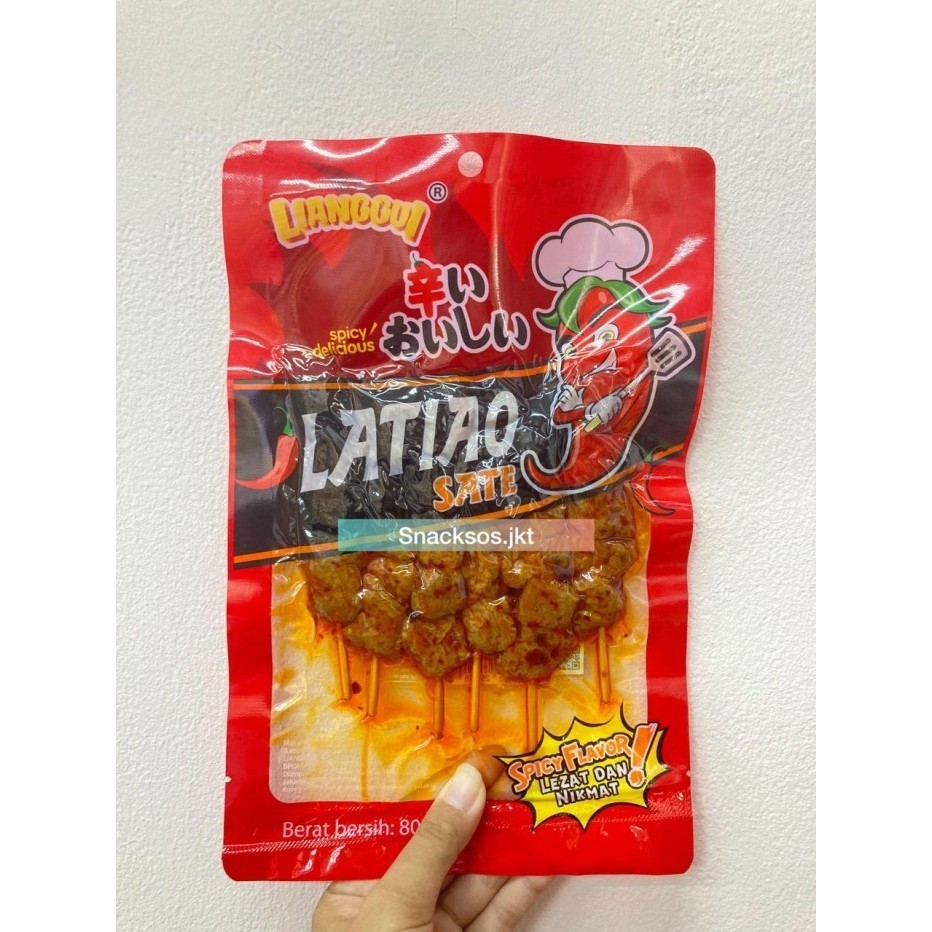 

LIANGGUI LATIAO SATE SPICY / LA TIAO SATE BBQ BAR SPICY SWEET - LATIAO SATE