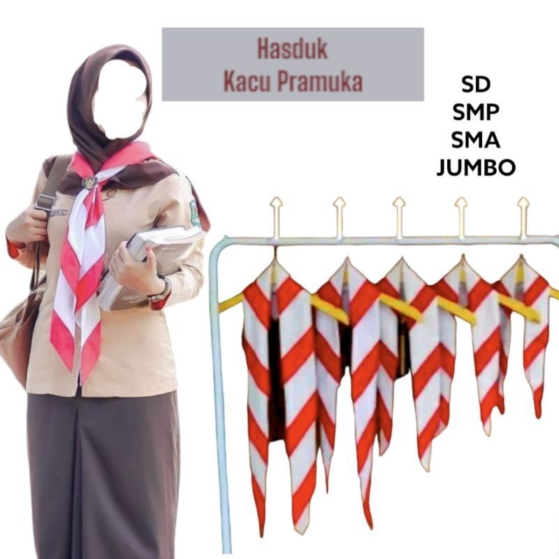 

Hasduk Merah Putih SD/SMP/SMA/JUMBO Halus Kacu Pramuka