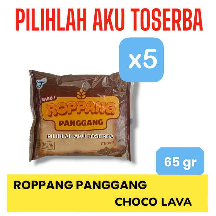 

ROPPANG Panggang CHOCO LAVA Roti Tawar isi Coklat - ( HARGA PER 5 PCS )