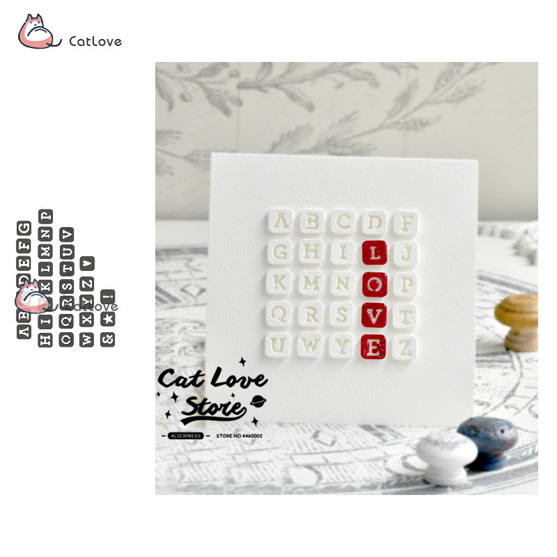 

Alphabet Series Metal Cutting Dies Stencils For DIY Scrapbooking Paper Card Decorative Craft Dies Embossing Die Cuts New 2019