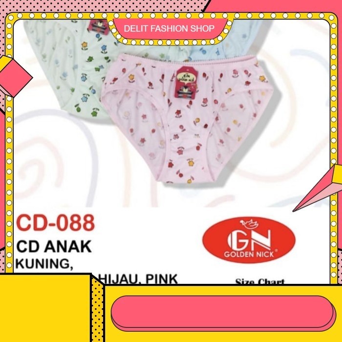 COD Celana Dalam CD Golden Nick anak wanita Perempuan Cowok Pria Lucu