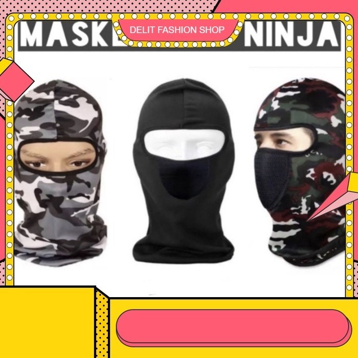 MASKER BUFF NINJA MURAH TERMURAH Masker Buff Ninja Balaclava / Masker