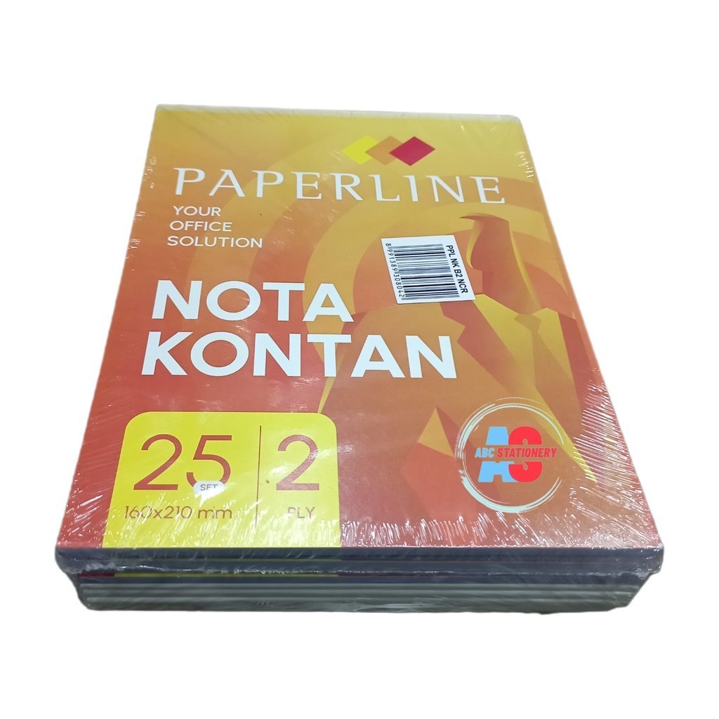 

PAPERLINE Nota Kontan Besar 2 ply NCR (kelipatan 10 buku)