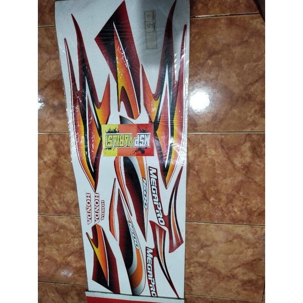 Striping Motor Honda Megapro 2004 Merah Original AHM ( 871X0 KEH 880ZC )