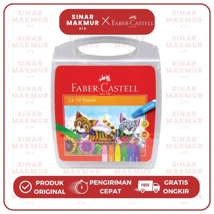 

mg Hexagonal Crayon/Oil Pastel Eco 24 Warna Faber Castell (Set)