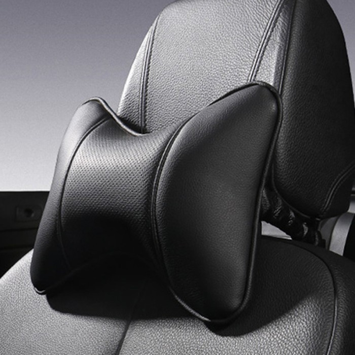 Bantal Penyangga Kepala Leher Kulit PU Headrest Elastis Jok Kursi Mobil Universal Pelindung Kepala Bantal Sandaran Bantal Leher Mobil Empuk Super Nyaman Kulit Sintetis Head Rest Car Neck Pillow