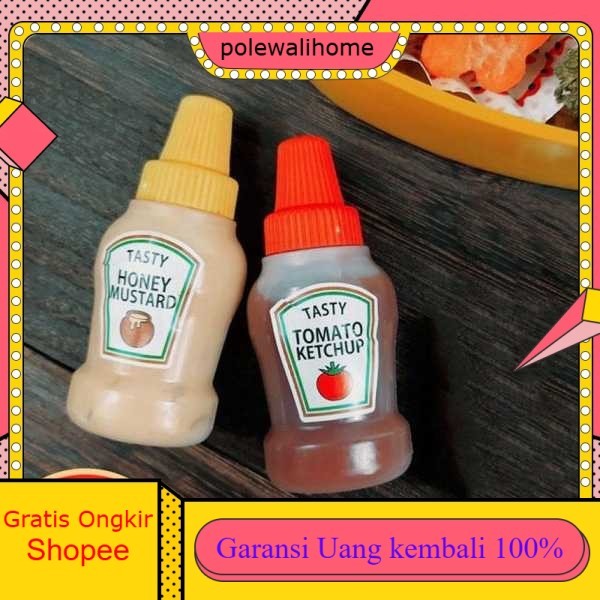 

JUNMIAO Botol Saus Mini Tomato Ketchup Sauce Bottle 25ml 2 PCS - HG25