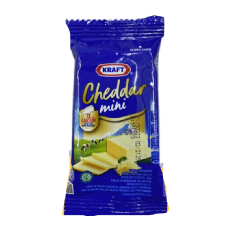 

Keju Kraft Cheddar Mini 30gr