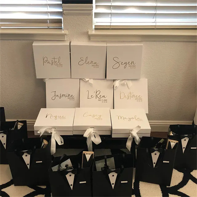 

Personalized name bridesmaid proposal gift Box, custom flower girl, Will you be my Bridesmaid box, Maid of Honor proposal box