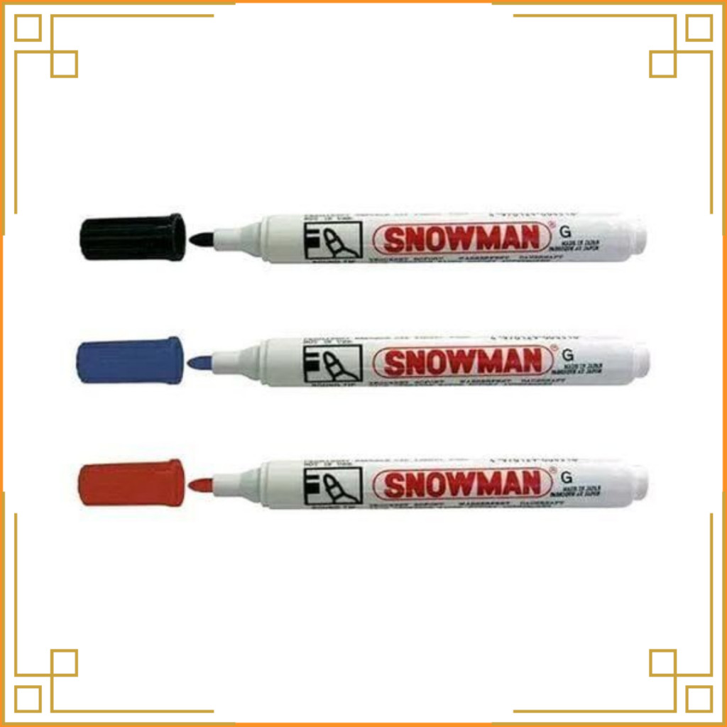 

SNOWMAN Spidol permanent G-12 ( tidak bisa di hapus )