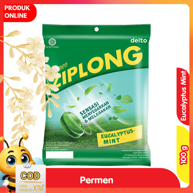 

ZIPLONG Permen Eucalyptus Mint Bag 100 g