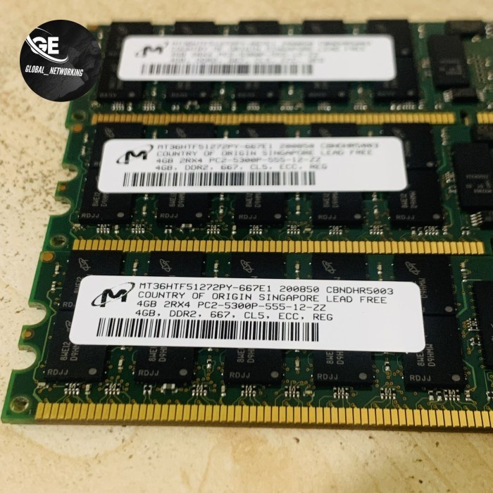 Ram Server 4GB DDR2 PC2-5300P-555 2Rx4